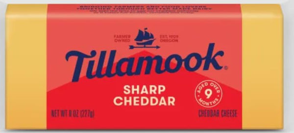 Generic Tillamook Sharp Cheddar 8 oz (Pack of 4)