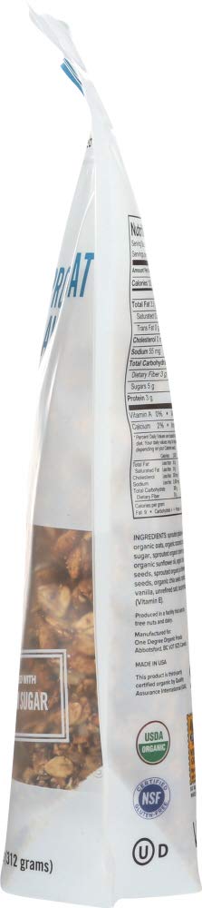 11oz One Degree Organic Foods Gluten Free Sprouted Vanilla Chia Granola