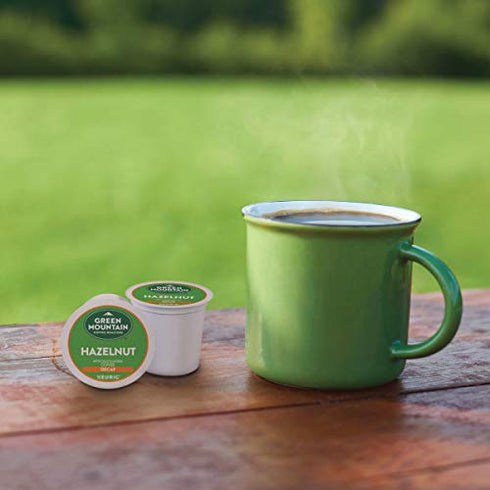48 Count (Pack 1) Green Mountain Coffee Roasters Hazelnut Decaf, Single-Serve Keurig K-Cup Pods, Flavored Light Roast