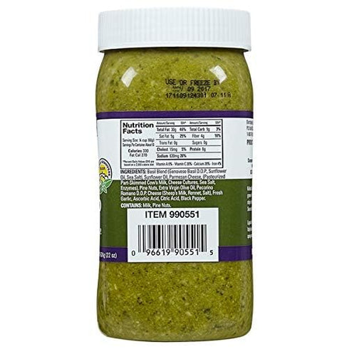 SEZE Italian Basil Pesto - 100% Imported Italian Basil DOP with Extra Virgin