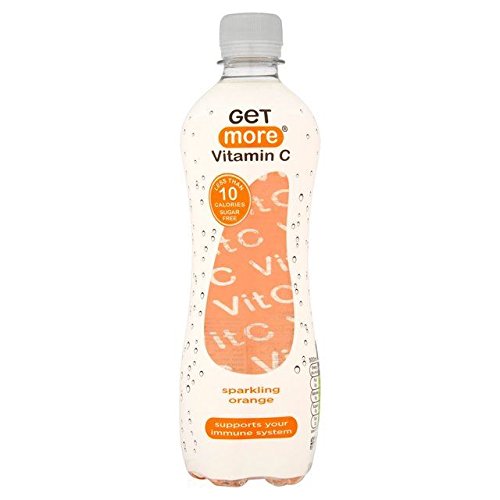 Get More Sparkling Vitamin C Water Orange - 500ml (16.91fl oz)