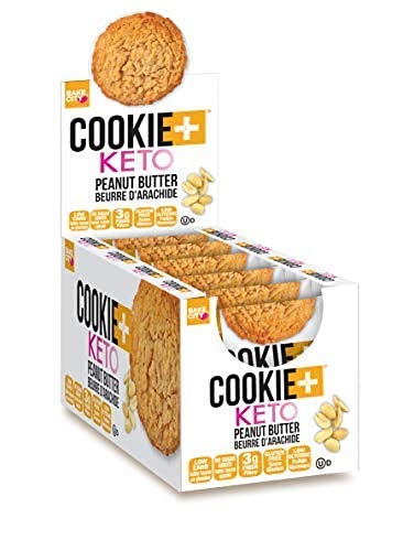 Bake City 1oz (12 pack), 0g 1.5g 5g Cookie Plus Keto | Peanut Butter Cookies Gluten Free, Sugar, Only Net Carbs, Good