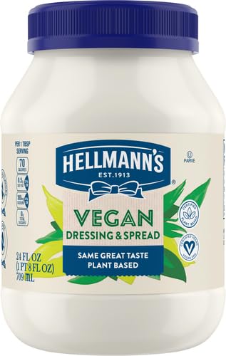 1 24 oz Hellmann's Vegan Dressing and Spread Vegan ct For a Creamy Sandwich Spread or Condiment Same Great Taste, Plant