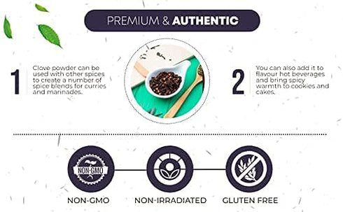 CEYLONFLAVORS Organic Hand Picked Whole Cloves, 3.5 oz, Fresh and Pure from USDA Certified Organic Farm