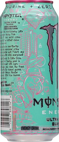 (16oz) 106537 Monster Energy Ultra Vice Guava