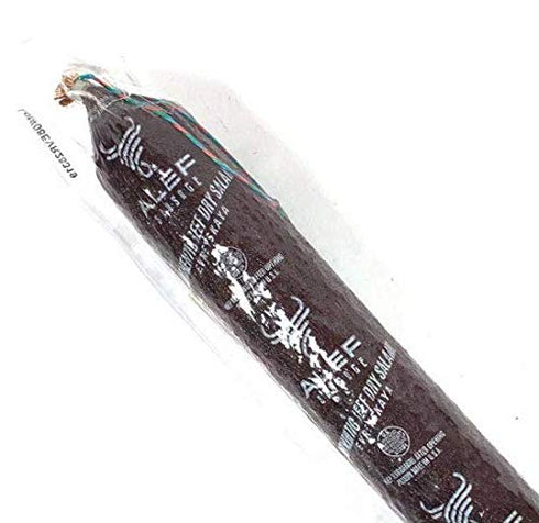 1.5 Lb Alef Beef Salami Evreyskaya (Jewish) - Cured Charcuterie Meat, Perfect Hard Salami For Deli & Charcuterie Boards
