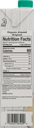 32 oz (Pack 5) Pacific Foods Original Organic Almond Milk, Plant Based Milk, Carton