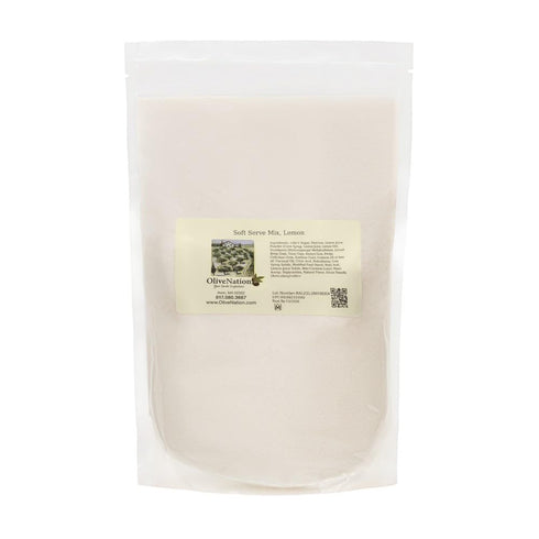 OliveNation Vegan Soft Serve Mix, Lemon - Non-Dairy Soft Serve Powder for