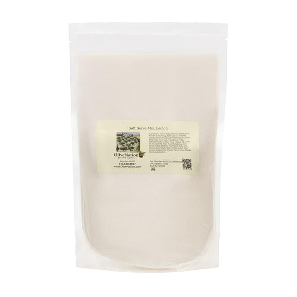OliveNation Vegan Soft Serve Mix, Lemon - Non-Dairy Soft Serve Powder for