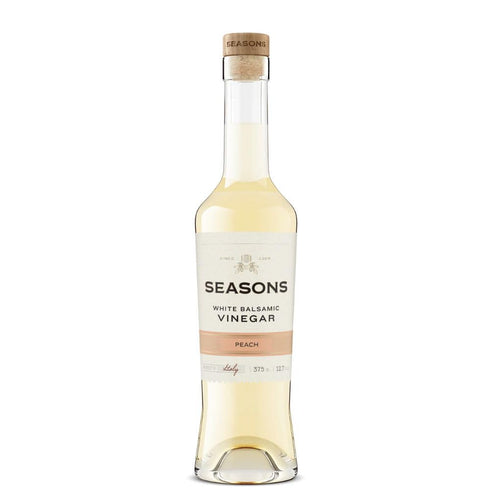 Seasons Peach Infused White Balsamic Vinegar Sweet & Tart, Perfect for Marinades,