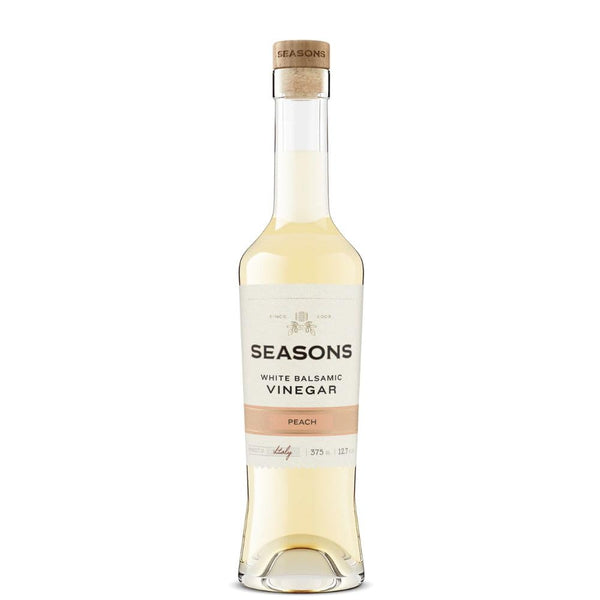 Seasons Peach Infused White Balsamic Vinegar Sweet & Tart, Perfect for Marinades,