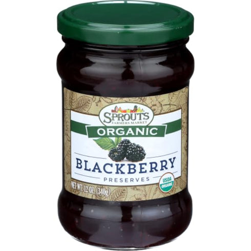 Generic Sprouts Organic Blackberry Preserves - 12 oz (340g)
