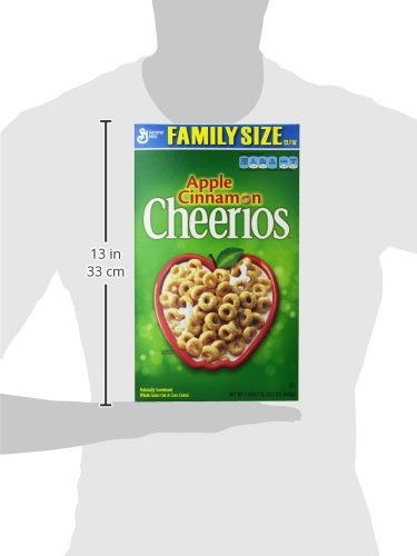 22.7 oz Apple Cinnamon Cheerios Gluten Free Cereal Box