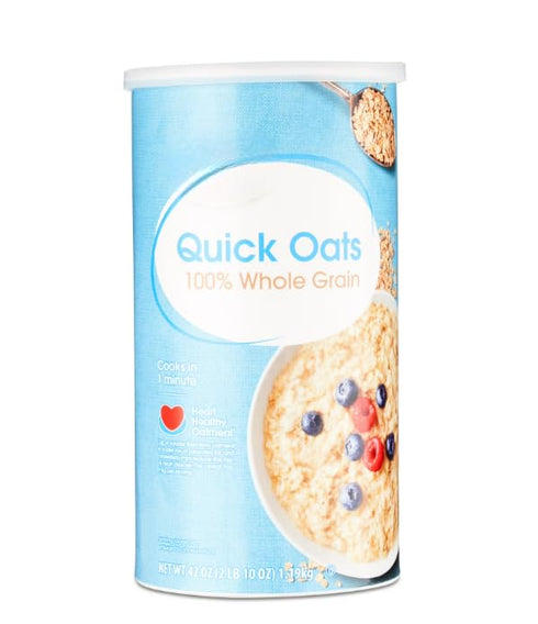 Generic Instant Whole Grain Quick Rolled Oats Cup, 42 oz High Fiber Breakfast