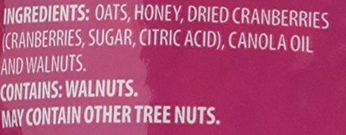 Udi's 12 6 Udis Gluten Free Cranberry Granola, Ounce - per case.