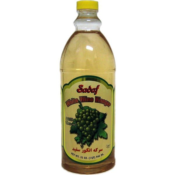 Sadaf White Wine Vinegar - 100% Natural White Wine Vinegar for Cooking