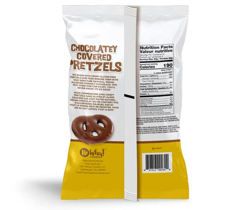 (2 Pack) Vegan, Gluten Free Chocolatey Covered Pretzels | Dairy Free, Peanut Free, Nut Free, Soy Free, All Natural