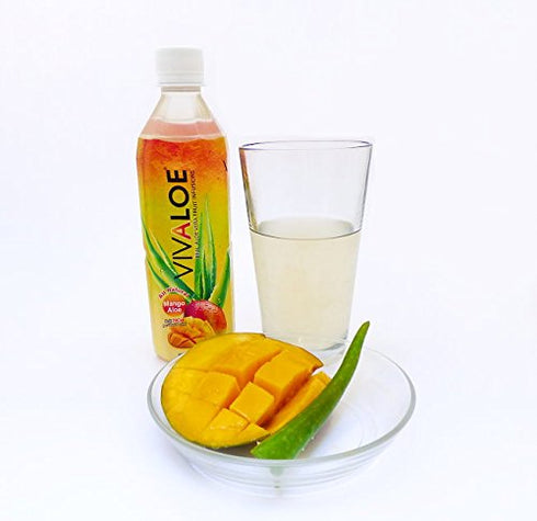 VIVALOE 16.9fl oz (12 Pack) Mango Aloe