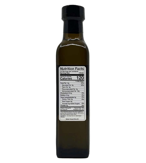 250ML/8.5oz In Love Gourmet Extra Virgin Olive Oil Butter Natural Flavor Infused Gourmet Olive Oil Awesome Buttery
