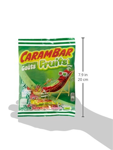 Carambar Gout Fruits, Assorted Fruit Flavors, 130 g (4.58 oz)