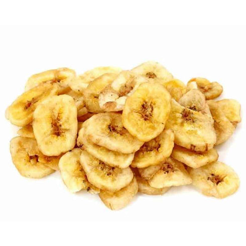 American Best Food 3 lb Sweetened Banana Chips Crispy Fried Tropical Snack, Bulk Resealable Bag Perfect for Snacking