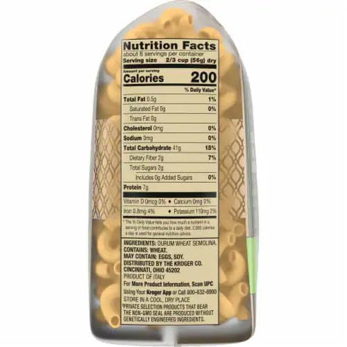 Generic 16oz (pack 4) Private Selection Italian Cavatappi and Trottole Pasta