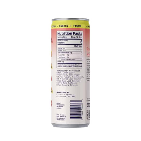 Generic 12 oz (Pack 6) Benny Peach Lychee Lightly Sparkling Energy Drink - Refreshing Peach Lychee Flavors, Clean