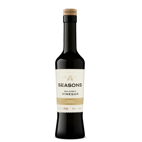 Seasons Herbs di Napoli Infused Dark Balsamic Vinegar Bold & Savory, Perfect