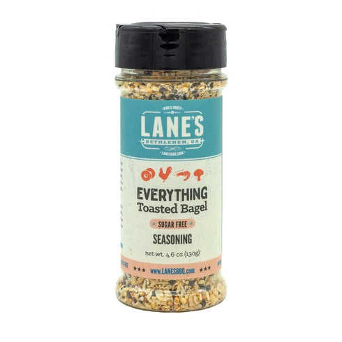 Lane's Everything Bagel Seasoning Mix - Bold Toasted Flavor | Premium All Natural Everything Bagel Seasoning Blend | Onion, Garlic, Toasted Sesame Seeds, Poppy Seeds | No MSG | No Preservatives| 4.6oz