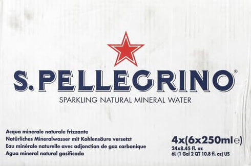 S.Pellegrino 24Pk, 8.45 San Pellegrino Sparkling Mineral Water FZ