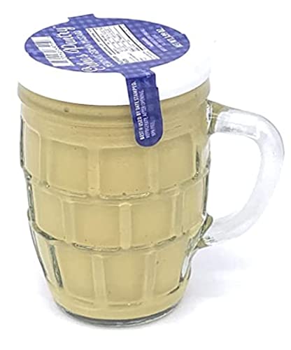 Brio9 2 pack (9 oz 3 Erika's Pantry German Mustard in a Stein each), Includes Durable Stickers to Mark Date Opened