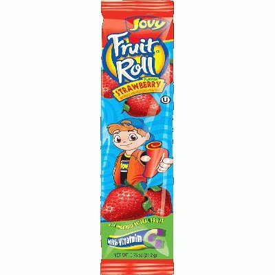 Variety Pack of Seven (7) 0.75oz Jovy Fruit Roll Snacks: Cherry, Raspberry, Strawberry, Watermelon, Grape, Green Apple,