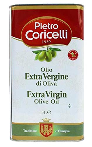 Pietro Coricelli Extra Virgin Olive Oil, NAOOA Certified, 6.6 lb (3.0 kg)