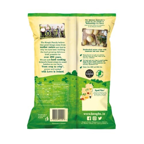 Keogh's 3x125 Shamrock And Sour Cream Crisps Grams Deliciously fresh Irish potato crisps