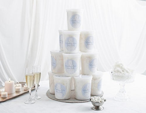 Wedding Cake Gourmet Flavored Cotton Candy – Unique Idea for Holidays, Birthdays, Party Favors