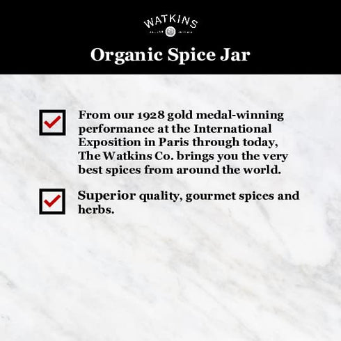 3.1 Watkins Gourmet Organic Spice Jar, Garlic Powder, Ounce