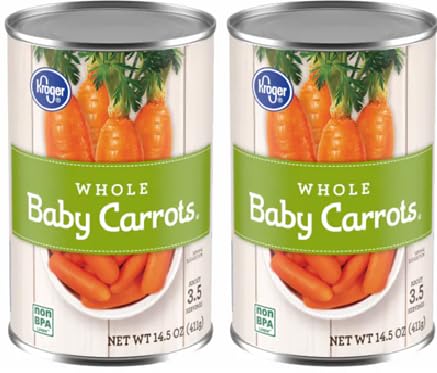 Generic Whole Baby Carrots (2 Cans, 14.5 oz. each can)