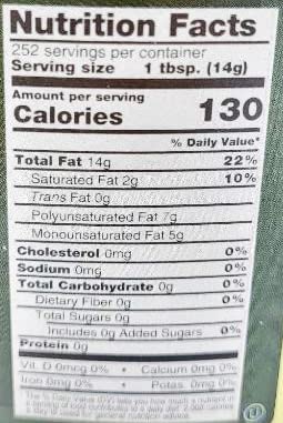 Chef's Quality 128 Blended Vegetable Oil and Extra Virgin Olive Oil, Ounce
