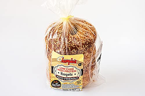 Chompie's Low-Carb Sesame Bagel 2g Net Carbs per serving - 4 Count -