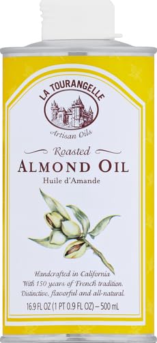 La Tourangelle, Roasted Almond Oil, Artisanal Cooking Oil Rich in Vitamins E, B, and P, Bake, Cook, and Whisk into Marinades and Vinaigrettes, 16.9 fl oz
