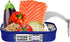 (10 Pack) (4.25oz Fresh Canned Salmon Barcelona Escalivada - Mediterranean Style Atlantic Salmon in Olive Oil