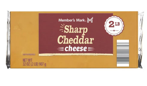 Generic Sharp Cheddar Cheese Block, Sharp cheddar has a bite to it, with