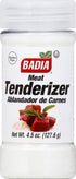 4.5 oz (Pack 2) Badia Meat Tenderizer, - Unseasoned Enzyme Blend for Tender Cuts of Beef, Pork, Poultry