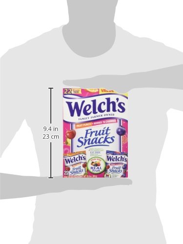 22 0.9 oz Welch's Fruit Snacks Pouches - Fruit Punch & Berries 'n Cherries