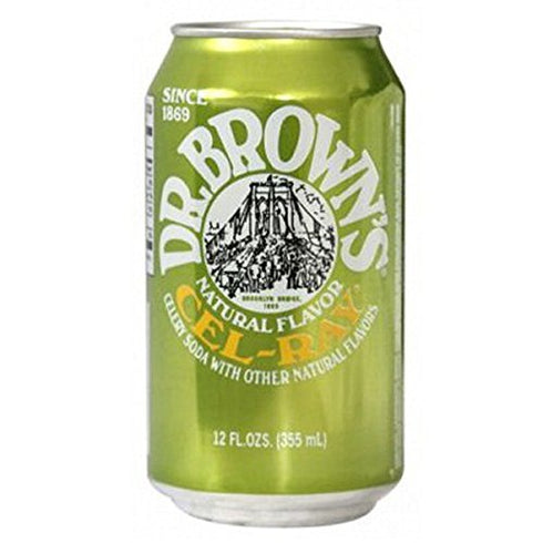 Dr.Brown's 12oz (Pack 18, 216 Oz) Dr. Brown's Cel-Ray Celray Soda, Can of Total
