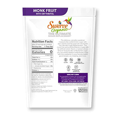 8oz Swerve Organic Trio- Granular, Brown and Confectioners