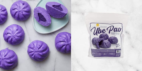 Generic 24oz (1x8pc) Goldilocks Sweet Ube Pao Sweet Ube Steamed Bun THAWED