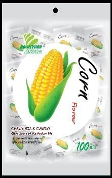 Chewy Milk Candy Corn Candy Flavor, Haoliyuan 100 Psc, 380 G