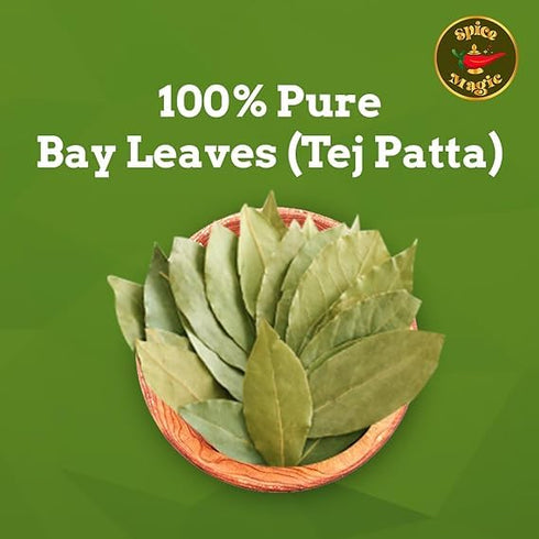 Spice Magic Herbs & Spices 100% Pure, Natural & Aromatic | Gluten-Free | Non-GMO | Indian Origin (1.75oz, Bay Leaves
