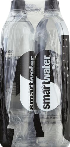 9+Ph, 33.8 Oz (Pack 6) smartwater Alkaline Water Vapor Distilled Premium Water, Fl